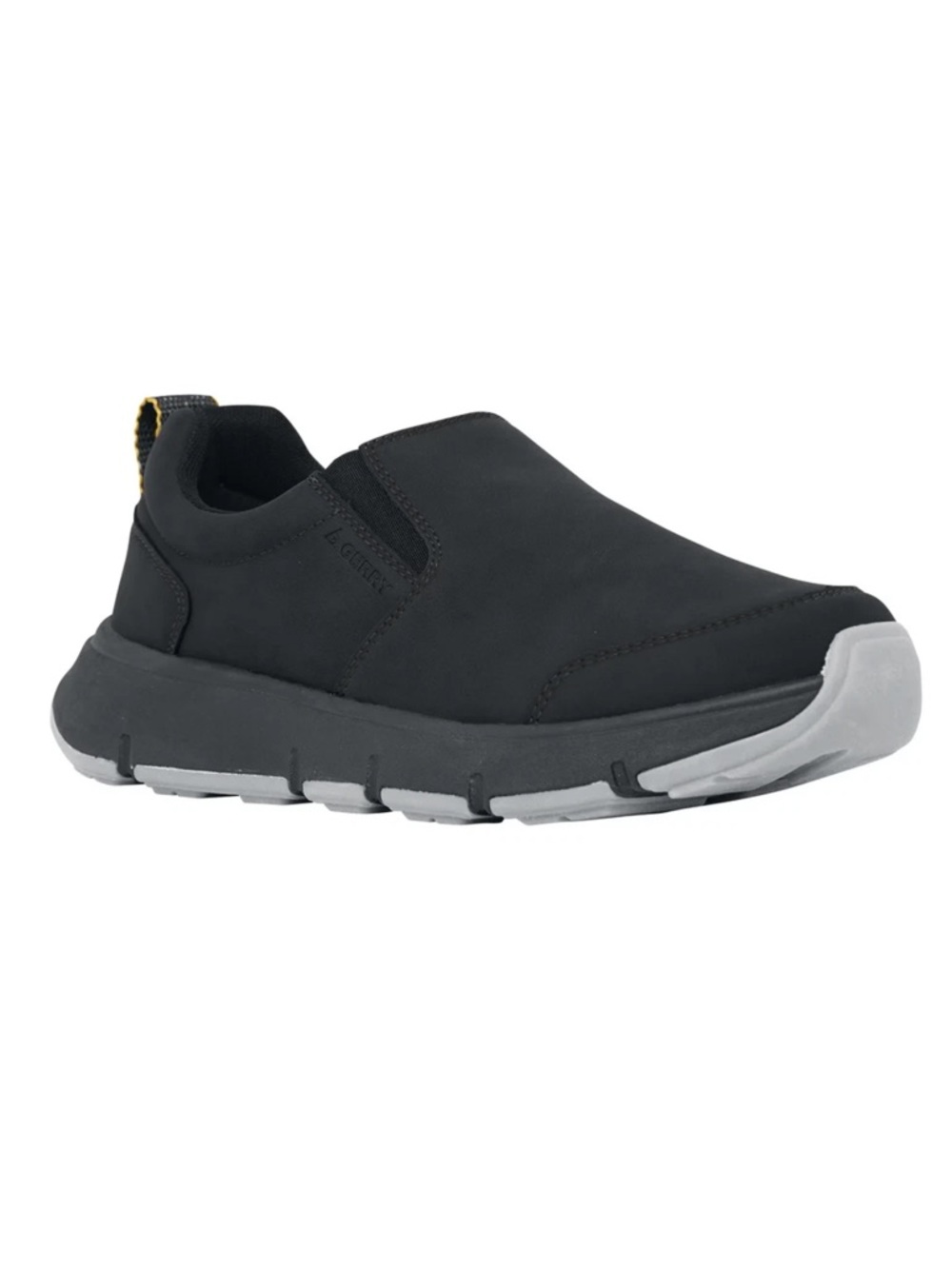 Gerry Men’s Moc II Black Slip-On shoes with Gray Sole